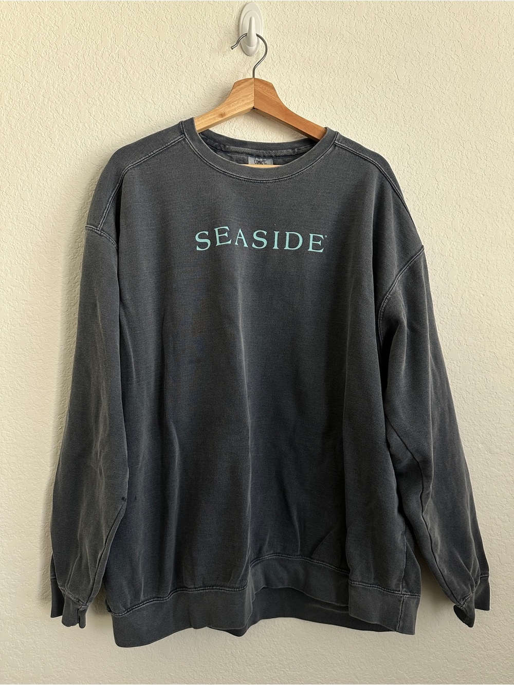 Comfort Colors Seaside Yacht Club Crewneck Sweatshirt Gray Blue Size 2XL